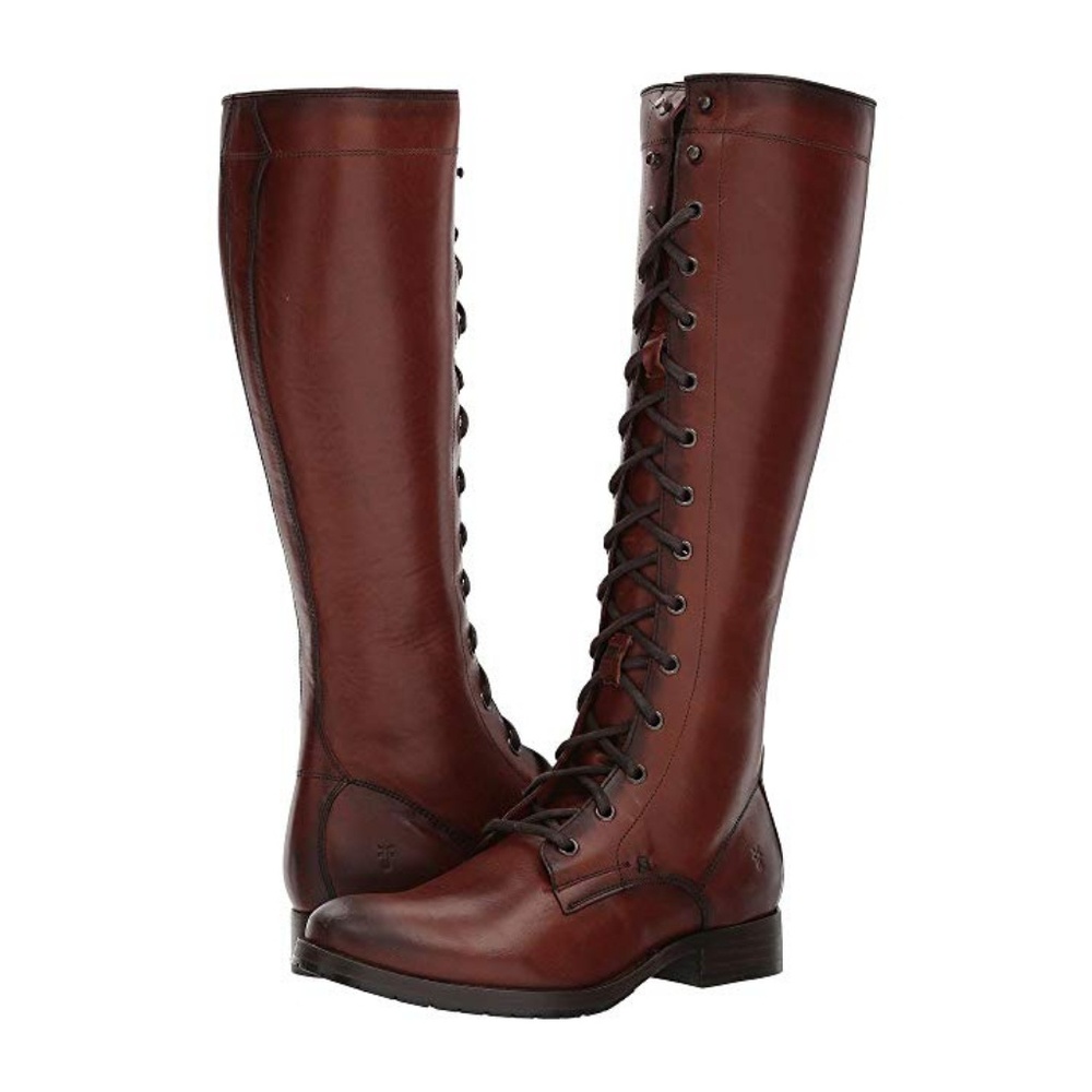 ISO Frye Melissa Tall Lace Boot in Redwood / Black - Picture 1 of 1